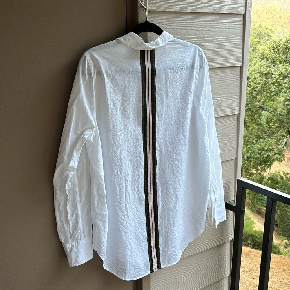 Athleta Marinwood cotton shirt Med
